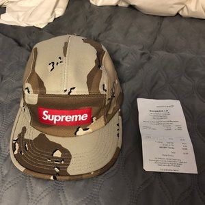 Supreme desert camo camp hat